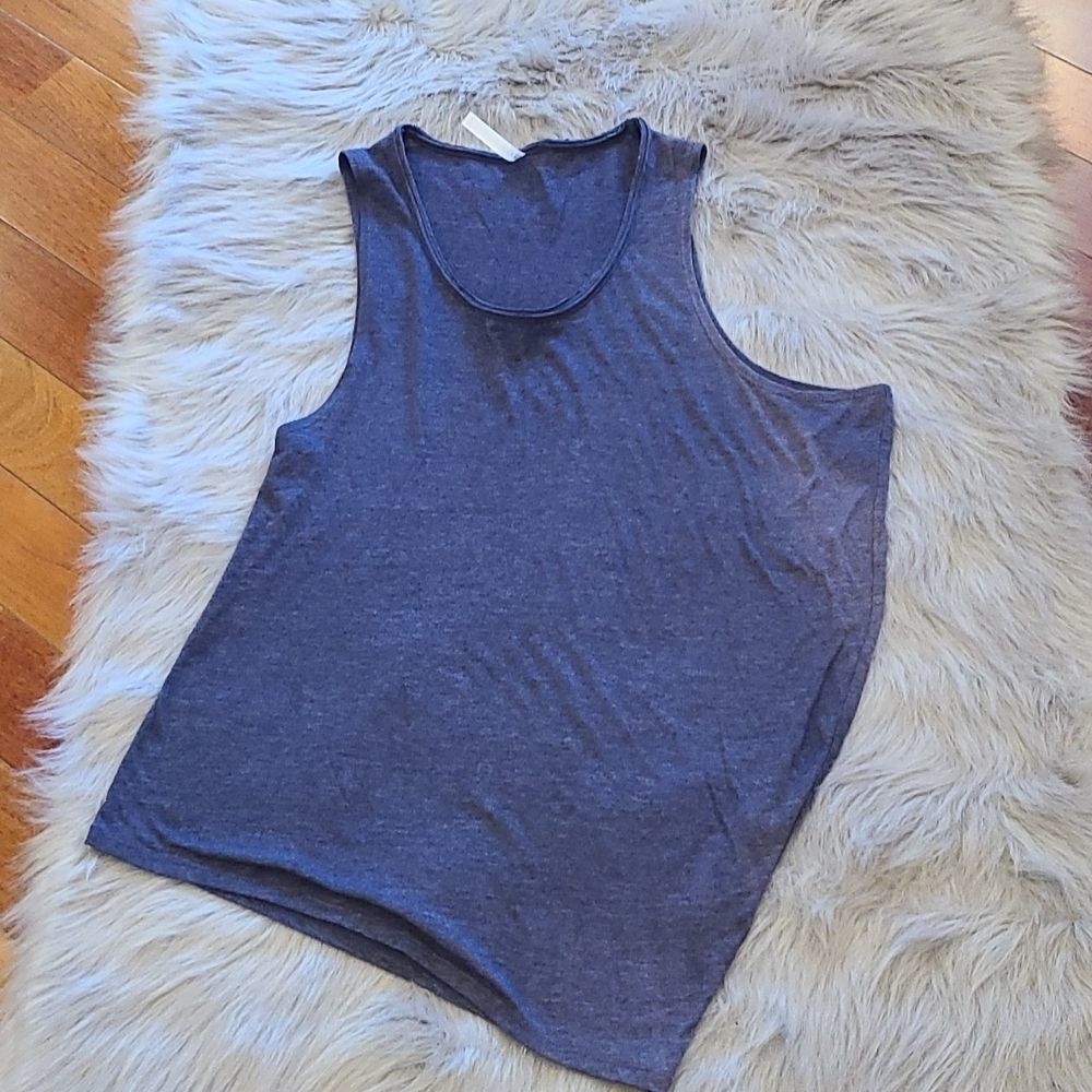 Fabletics womens soft cotton blue tank top size medium